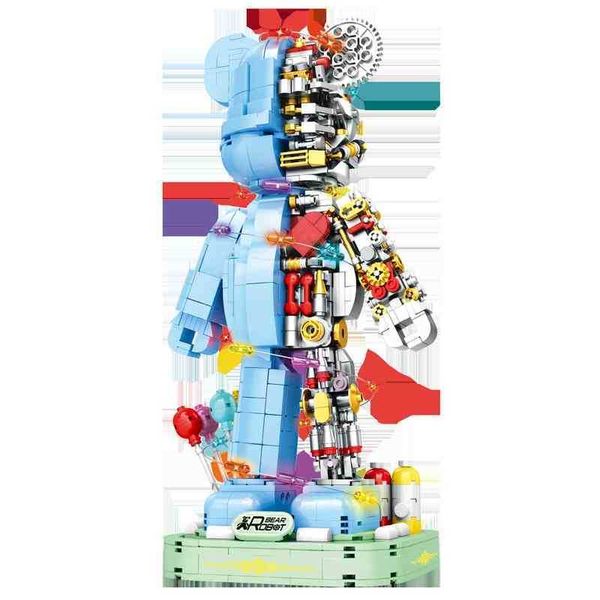 bear violent half cyborg series assemble building block toy model bricks with machinery & electronics antistress toys for kids g220707
bear violent half cyborg series assemble building block toy model bricks with machinery & electronics antistress toys for kids g220707