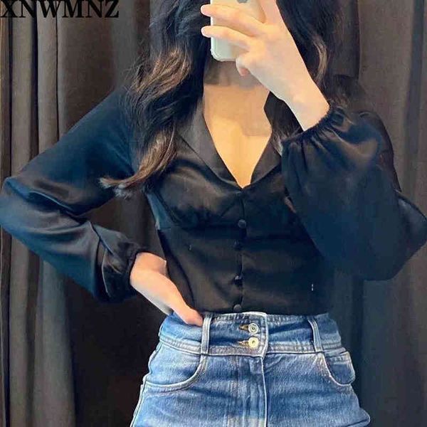 xnwmnz za women cropped satin blouse cropped johnny collar long sleeves front matching covered buttons 210513, White
xnwmnz za women cropped satin blouse cropped johnny collar long sleeves front matching covered buttons 210513, White