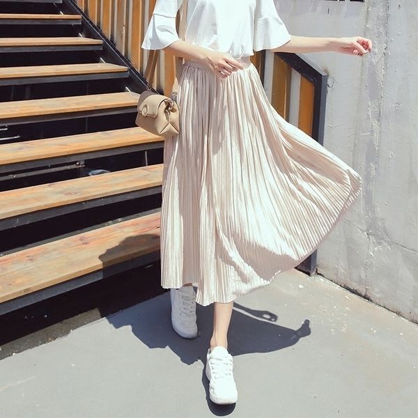 silver gold pleated womens vintage high waist winter long warm skirts fashion metallic skirt female y200326, Black
silver gold pleated womens vintage high waist winter long warm skirts fashion metallic skirt female y200326, Black