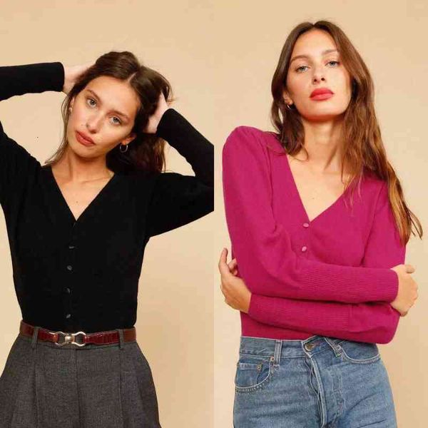 women's knits tees wool blended v-neck buckle foreign hoof embroidered sweater women's 30671 in autumn and win, White
women's knits tees wool blended v-neck buckle foreign hoof embroidered sweater women's 30671 in autumn and win, White