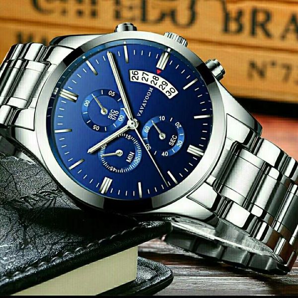 watch terlaris no.01 jam tangan pria vava voom business casual calendar quartz watch waterproof black steel men's watch, Slivery;brown
watch terlaris no.01 jam tangan pria vava voom business casual calendar quartz watch waterproof black steel men's watch, Slivery;brown
