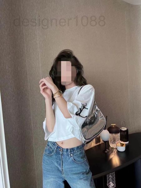 women's t-shirt designer pa22 summer new white mermaid anchor print loose short open navel sleeve t-shirt 8eqn
women's t-shirt designer pa22 summer new white mermaid anchor print loose short open navel sleeve t-shirt 8eqn