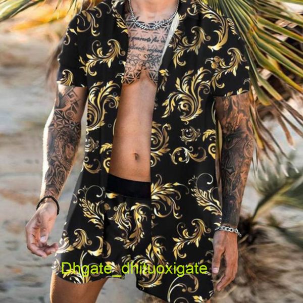 men's fashion casual shirts luxury men tracksuits hawaiian sets printing short sleeve button shirt summer beach shorts tees streetwear, White;black
men's fashion casual shirts luxury men tracksuits hawaiian sets printing short sleeve button shirt summer beach shorts tees streetwear, White;black