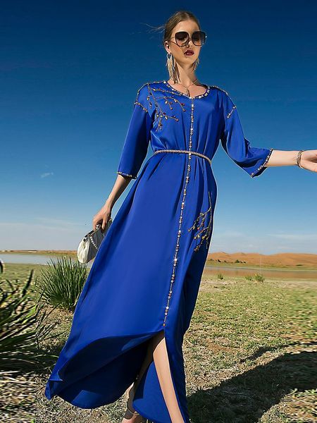 ramadan caftan marocain satin abaya dubai evening dresses for women turkey islam muslim dress robe de soiree femme vestido longo, Red
ramadan caftan marocain satin abaya dubai evening dresses for women turkey islam muslim dress robe de soiree femme vestido longo, Red