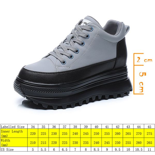 genuine leather platform wedge 7cm hidden heel women causal shoes chunky sneakers spring autumn warm winter shoes women, Black;yellow
genuine leather platform wedge 7cm hidden heel women causal shoes chunky sneakers spring autumn warm winter shoes women, Black;yellow