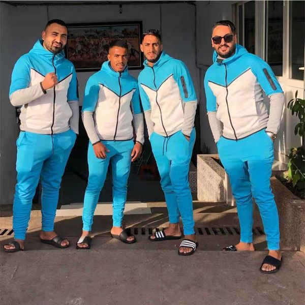 men's tracksuits sportswear men's designer casual sports suit hoodie pants two piece jogging suit men clothes, Gray
men's tracksuits sportswear men's designer casual sports suit hoodie pants two piece jogging suit men clothes, Gray