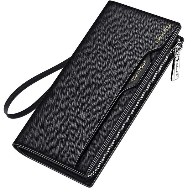 man's leather wallet folding zipper type long large capacity multi-card bag clutch bag women, Red;black
man's leather wallet folding zipper type long large capacity multi-card bag clutch bag women, Red;black