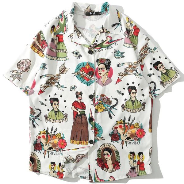 men's casual shirts oscn7 2022 print short sleeve shirt men streetwear summer hawaii beach women fashion loose mens 1005, White;black
men's casual shirts oscn7 2022 print short sleeve shirt men streetwear summer hawaii beach women fashion loose mens 1005, White;black