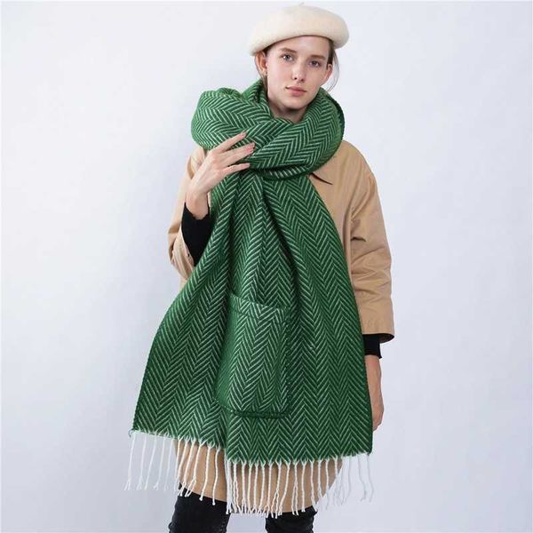 shawl s herringbone classic tassel scarf womens korean version multifunctional pocket thickened warm bib in autumn and winter, Blue;gray
shawl s herringbone classic tassel scarf womens korean version multifunctional pocket thickened warm bib in autumn and winter, Blue;gray