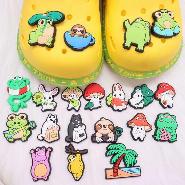 wholesale 100pcs pvc colorful frog cat mushroom rabbit animals shoe buckle decorations for kids charms button clog backpack, White;pink
wholesale 100pcs pvc colorful frog cat mushroom rabbit animals shoe buckle decorations for kids charms button clog backpack, White;pink