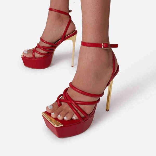 sandals high heel sandals platform women's metal ribbon thin heels fashion show high women, Black
sandals high heel sandals platform women's metal ribbon thin heels fashion show high women, Black