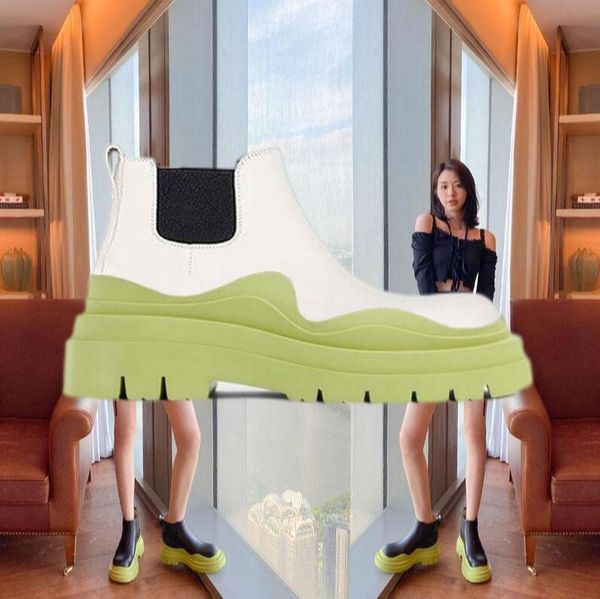 two tone tire chelsea boots women platform chunky boot lady luxe design men calf desiger low calfskin slip-on style round toe boots white+fr, Black
two tone tire chelsea boots women platform chunky boot lady luxe design men calf desiger low calfskin slip-on style round toe boots white+fr, Black