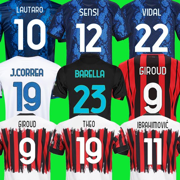 barella soccer jersey lautaro inters eriksen dzeko correa giroud ibrahimovic theo brahim milan 21 22 football shirt 2021 2022 uniforms men +, Black;yellow
barella soccer jersey lautaro inters eriksen dzeko correa giroud ibrahimovic theo brahim milan 21 22 football shirt 2021 2022 uniforms men +, Black;yellow
