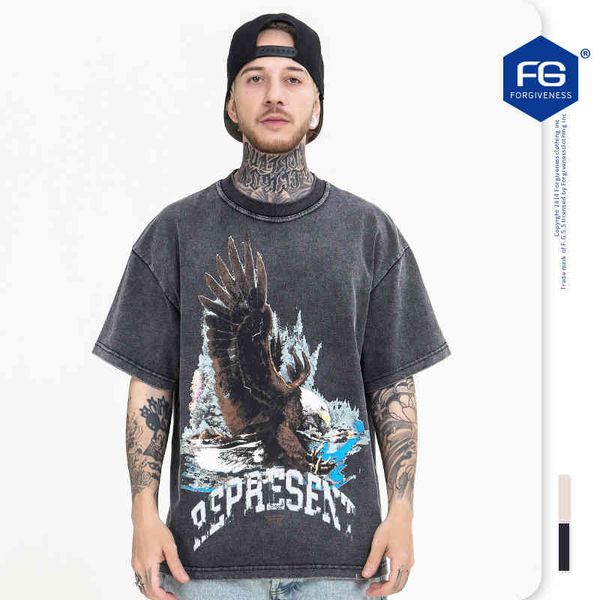 men's t-shirts fg menswear spring and summer fashion brand high street flying eagle print used washed round neck short sleeve t-shirt, White;black
men's t-shirts fg menswear spring and summer fashion brand high street flying eagle print used washed round neck short sleeve t-shirt, White;black