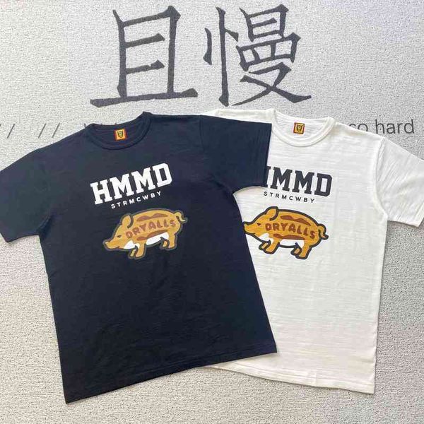 human ceiling made day tide yellow pig cylinder slub cotton men's and women's short sleeve couple loose round neck t-shirt, White;black
human ceiling made day tide yellow pig cylinder slub cotton men's and women's short sleeve couple loose round neck t-shirt, White;black