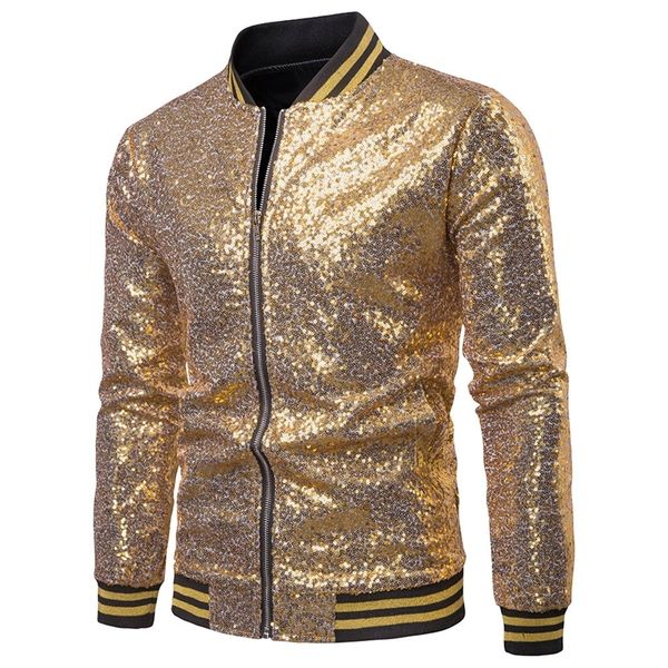men's suits blazers men shiny blazers gold sequin glitter suit jackets male nightclub zipper suit blazer dj stage blazers 220826, White;black
men's suits blazers men shiny blazers gold sequin glitter suit jackets male nightclub zipper suit blazer dj stage blazers 220826, White;black