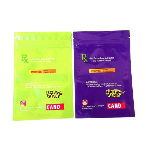hashtag honey bag packaging 500mg smell proof zipper mylar bags purple green 2 colors retail packaging
hashtag honey bag packaging 500mg smell proof zipper mylar bags purple green 2 colors retail packaging