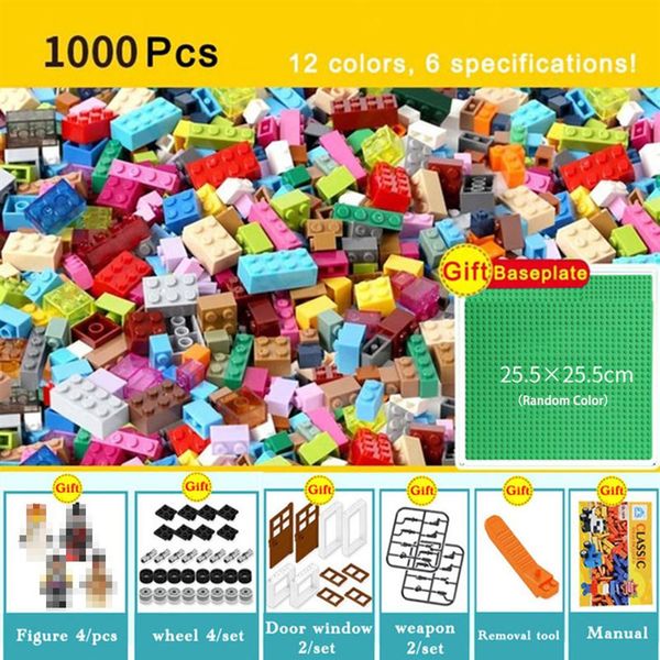 1000 450 pieces model building kits classic blocks compatible diy bricks bulk educational toys for children kids gift2395
1000 450 pieces model building kits classic blocks compatible diy bricks bulk educational toys for children kids gift2395