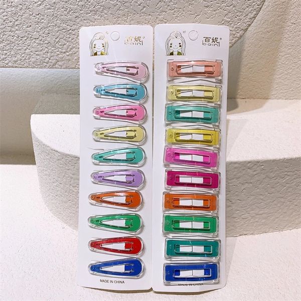 10 pcs new korean fashion children's hairpins hair accessories sweet girl simple cute colorful transparent bb clip headdress, Slivery;white
10 pcs new korean fashion children's hairpins hair accessories sweet girl simple cute colorful transparent bb clip headdress, Slivery;white