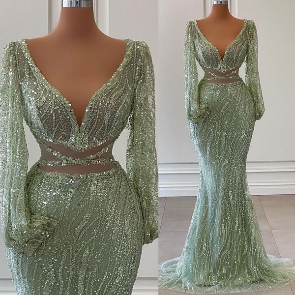 2022 plus size arabic aso ebi sage mermaid sparkly prom dresses sequined lace evening formal party second reception birthday engagement gown, Black
2022 plus size arabic aso ebi sage mermaid sparkly prom dresses sequined lace evening formal party second reception birthday engagement gown, Black