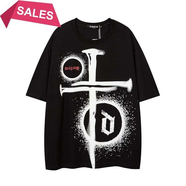 factory direct selling tide brand clothes wholesale 2022 series creative nail cross bottoming shirt men's fashion short sleeve t-shirt, White;black
factory direct selling tide brand clothes wholesale 2022 series creative nail cross bottoming shirt men's fashion short sleeve t-shirt, White;black