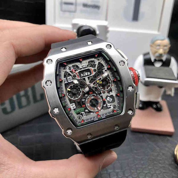 uxury watch date business leisure richa milles mens multifunctional calendar automatic mechanical watch fashion sports atmosphere personalit, Slivery;brown
uxury watch date business leisure richa milles mens multifunctional calendar automatic mechanical watch fashion sports atmosphere personalit, Slivery;brown