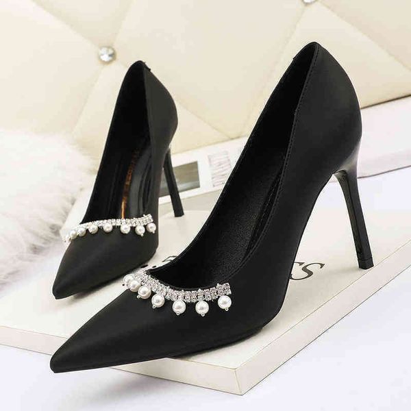 dress shoes women fashion pointed high heels luxury rhinestone pearl shallow mouth stiletto pumps 220308, Black
dress shoes women fashion pointed high heels luxury rhinestone pearl shallow mouth stiletto pumps 220308, Black
