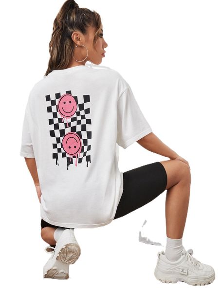 x sydney saathoff geo & cartoon face print drop shoulder tee g0qz#, White
x sydney saathoff geo & cartoon face print drop shoulder tee g0qz#, White