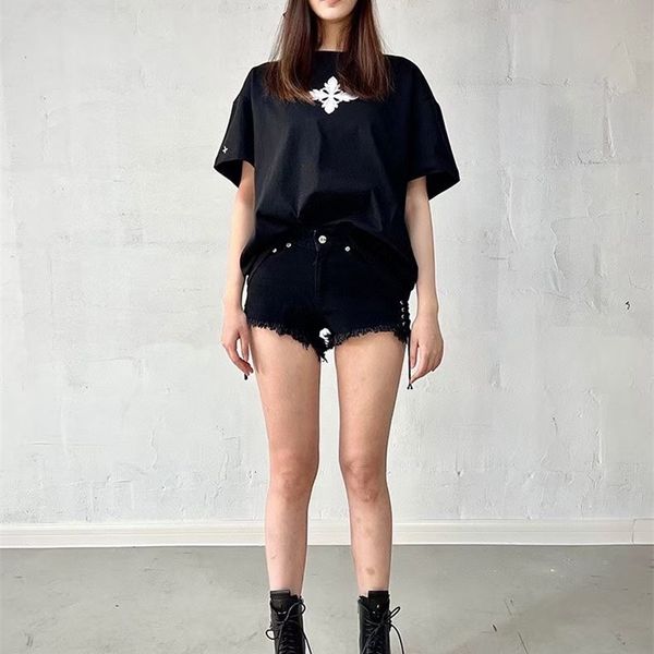 women's t-shirt 2022 smfk summer cross printed cotton short sleeve round neck solid color creative sunscreen casual loose t-shirt tlxa, White
women's t-shirt 2022 smfk summer cross printed cotton short sleeve round neck solid color creative sunscreen casual loose t-shirt tlxa, White