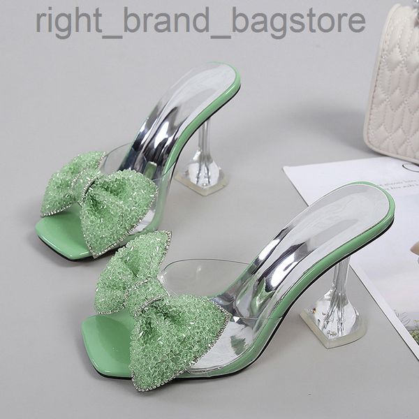 size 34 46 summer party slippers fashion green rhinestone bow heels sandals women square open toe pvc transparent shoes slides w220808, Black
size 34 46 summer party slippers fashion green rhinestone bow heels sandals women square open toe pvc transparent shoes slides w220808, Black