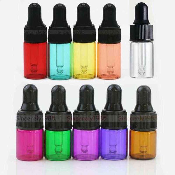 10pc 100x 1ml 2ml 3ml 5ml mix colors glass dropper bottle for essential oils refillable portable essential oils sample vials y220428
10pc 100x 1ml 2ml 3ml 5ml mix colors glass dropper bottle for essential oils refillable portable essential oils sample vials y220428