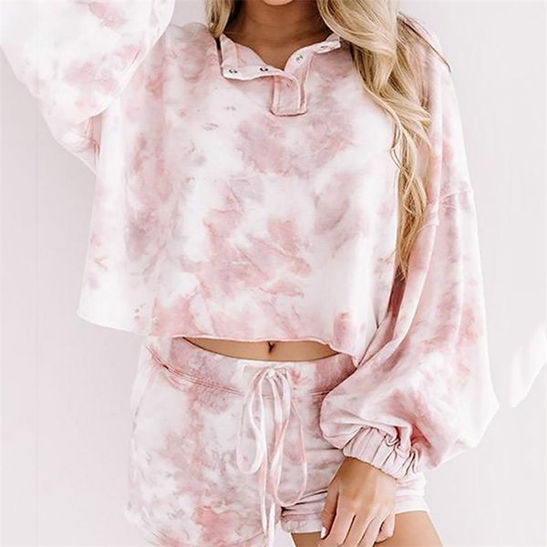 lantern sleeve ladies pajama set new tie dye loungewear nightwear women sleepwear spring summer loose nightgown home clothes t200707, Black;red
lantern sleeve ladies pajama set new tie dye loungewear nightwear women sleepwear spring summer loose nightgown home clothes t200707, Black;red