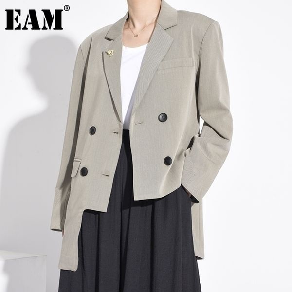 eam women gray green irregular big size blazer lapel long sleeve loose fit jacket fashion spring autumn 1y30706 y201026, White;black
eam women gray green irregular big size blazer lapel long sleeve loose fit jacket fashion spring autumn 1y30706 y201026, White;black