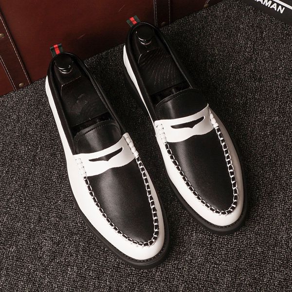men's genuine leather casual shoes waterproof plus size loafers moccasins comfy driving shoes men, Black
men's genuine leather casual shoes waterproof plus size loafers moccasins comfy driving shoes men, Black