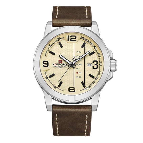 wristwatches date week quartz watch men casual military sports pu leather wristwatch male relogio masculino clockwristwatches wriswristwatch, Slivery;brown
wristwatches date week quartz watch men casual military sports pu leather wristwatch male relogio masculino clockwristwatches wriswristwatch, Slivery;brown