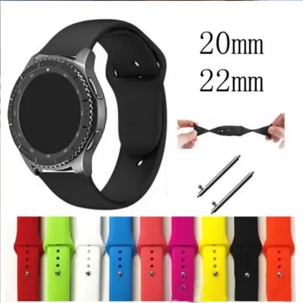 20mm 22mm silicone watch band gear s2 strap for samsung s3 classic frontier galaxy watch active amazfit bip bracelet, Black;brown
20mm 22mm silicone watch band gear s2 strap for samsung s3 classic frontier galaxy watch active amazfit bip bracelet, Black;brown