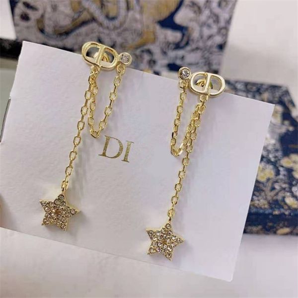 shop 80% off clearance new letter full diamond five pointed star tassel earrings female fashion high version earrings, Golden
shop 80% off clearance new letter full diamond five pointed star tassel earrings female fashion high version earrings, Golden