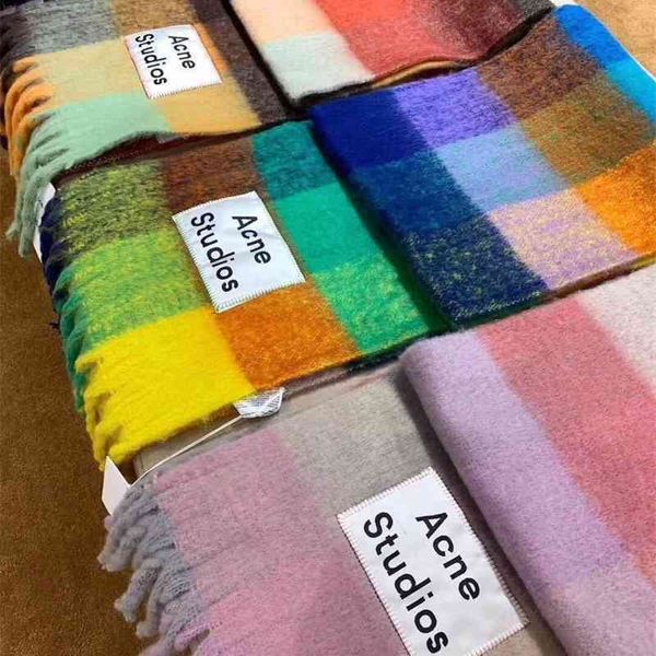 rainbow acne striped ac scarf cashmere shawl dual purpose women's autumn and winter thickening versatile warmth jhsu, Blue;gray
rainbow acne striped ac scarf cashmere shawl dual purpose women's autumn and winter thickening versatile warmth jhsu, Blue;gray