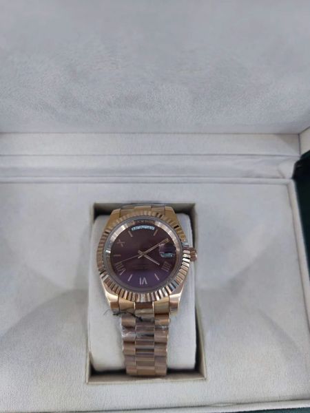 with original box luxury watches 41mm 18k gold dark rhodium index dial automatic fashion brand men's watch wristwatch 2023, Slivery;brown
with original box luxury watches 41mm 18k gold dark rhodium index dial automatic fashion brand men's watch wristwatch 2023, Slivery;brown