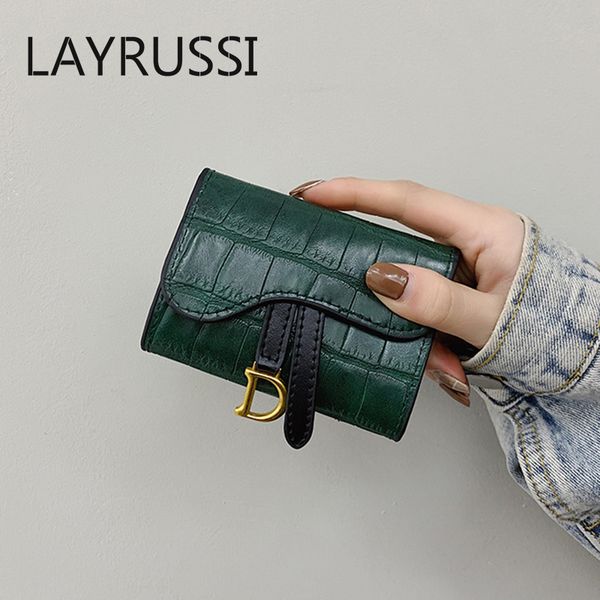 layrussi fashion women short wallet crocodile pattern leather ladies card holder retro coin purses credit wallet badge holder, Red;black
layrussi fashion women short wallet crocodile pattern leather ladies card holder retro coin purses credit wallet badge holder, Red;black