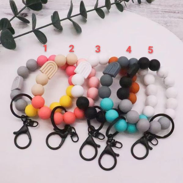 cross-border food-grade silicone beads bracelet accessories solid color rainbow elastic rope bracelet women's multi-color optional, Silver
cross-border food-grade silicone beads bracelet accessories solid color rainbow elastic rope bracelet women's multi-color optional, Silver