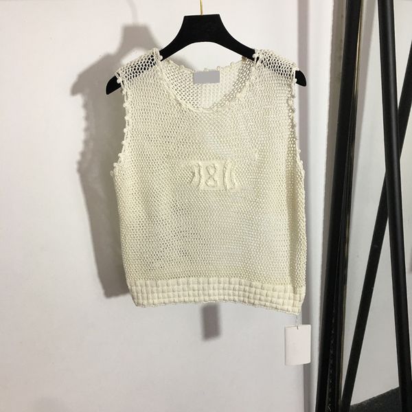 summer hollow vests camis fashion beige shirts tee luxury letter jacquard women trendy breathable tanks tees, White
summer hollow vests camis fashion beige shirts tee luxury letter jacquard women trendy breathable tanks tees, White