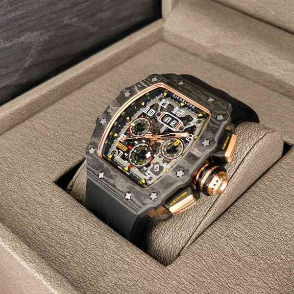 uxury watch date luxury mens mechanics watch richa carbon brazed same domineering multifunctional barrel shaped large dial hollowed out full, Slivery;brown
uxury watch date luxury mens mechanics watch richa carbon brazed same domineering multifunctional barrel shaped large dial hollowed out full, Slivery;brown