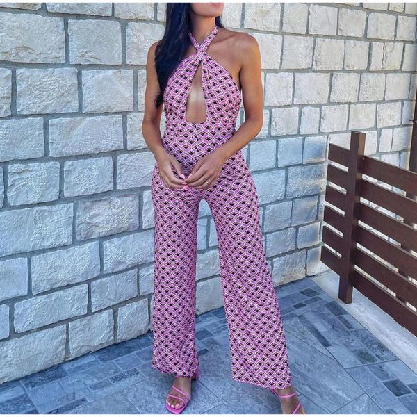 women's jumpsuits & rompers women halter criss-cross wide leg pant sleeveless lace up print jumpsuit female summer lady casual, Black;white
women's jumpsuits & rompers women halter criss-cross wide leg pant sleeveless lace up print jumpsuit female summer lady casual, Black;white
