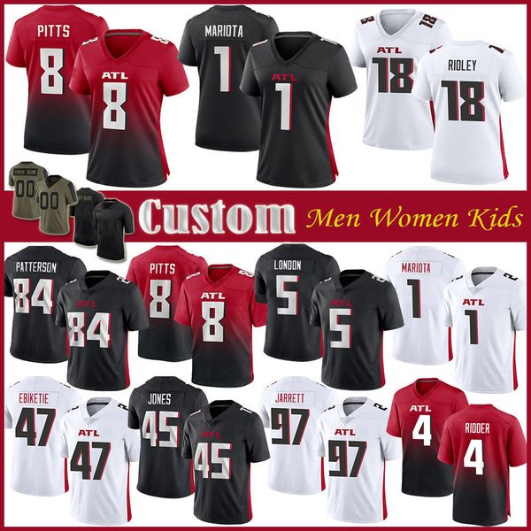 5 drake london 4 desmond ridder custom men women kids football jersey 1 marcus mariota 8 kyle pitts cordarrelle patterson younghoe koo grady, Black;red
5 drake london 4 desmond ridder custom men women kids football jersey 1 marcus mariota 8 kyle pitts cordarrelle patterson younghoe koo grady, Black;red