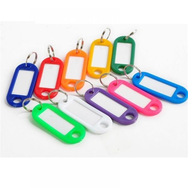 10 pcs plastic custom split ring id key tags labels chains rings numbered name baggage luggage random color 220623, Silver
10 pcs plastic custom split ring id key tags labels chains rings numbered name baggage luggage random color 220623, Silver