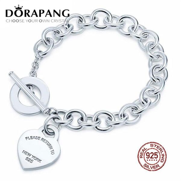 dorapang 2019 new 100% 925 sterling silver charm heart shaped chain bracelet snake fashion women jewelry gift2521, Black
dorapang 2019 new 100% 925 sterling silver charm heart shaped chain bracelet snake fashion women jewelry gift2521, Black