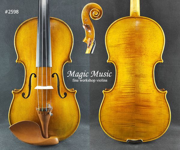 50 years old spruce the harrison amati violin 4/4 geige #2598 full size handmade oil antiqued varnish
50 years old spruce the harrison amati violin 4/4 geige #2598 full size handmade oil antiqued varnish