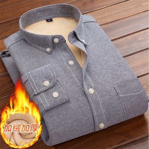 winter warm shirt plus velvet thickening fashion pure color long sleeve men's brand dress size -4xl 220322, White;black
winter warm shirt plus velvet thickening fashion pure color long sleeve men's brand dress size -4xl 220322, White;black