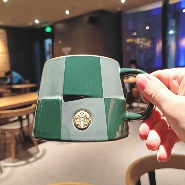 starbucks cup 414ml classic green checkered mug fashion ceramic office desk cup with handle
starbucks cup 414ml classic green checkered mug fashion ceramic office desk cup with handle